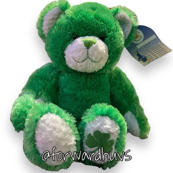 Build-A-Bear Lucky O' Teddy Plush - Limited Edition St. Patrick's Day 2005 - Picture 1 of 10